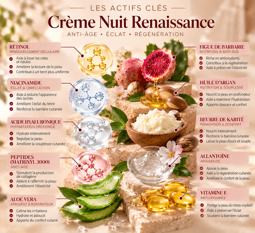 Crème de Nuit  Anti-Âge & Éclat
