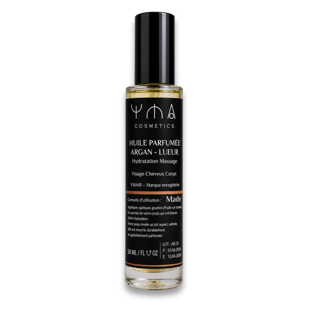 huile parfumee argan lueur yma 50ml